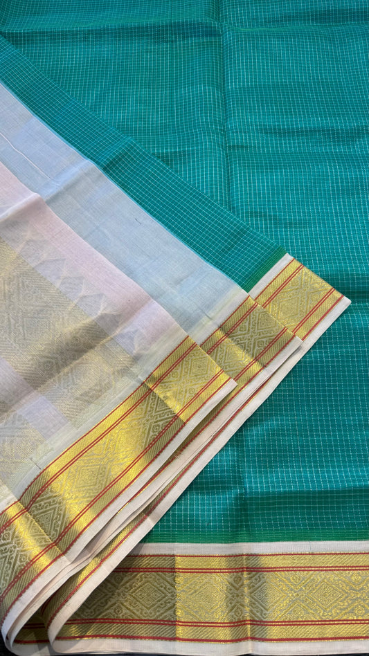 HANDLOOM KANCHIPURAM SILK COTTON (KSC260)
