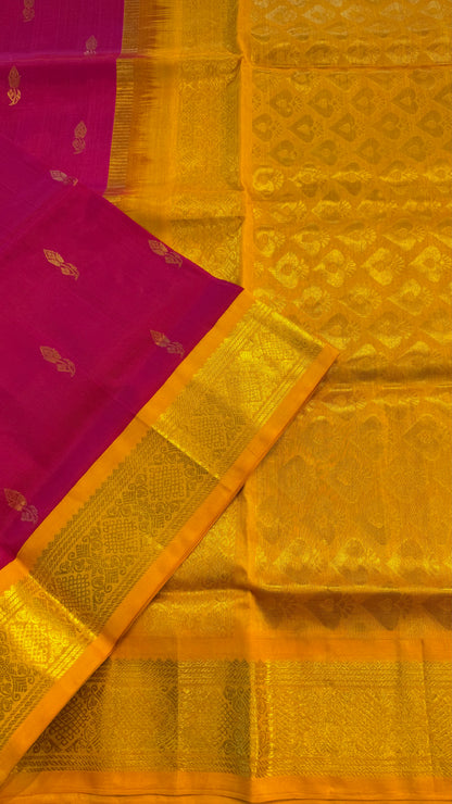 HANDLOOM KANCHIPURAM SILK COTTON (KSC223)