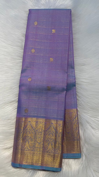 UNICORN GOLD FULL ZARI HANDLOOM KANCHIPURAM SILK SAREE (KSS308)