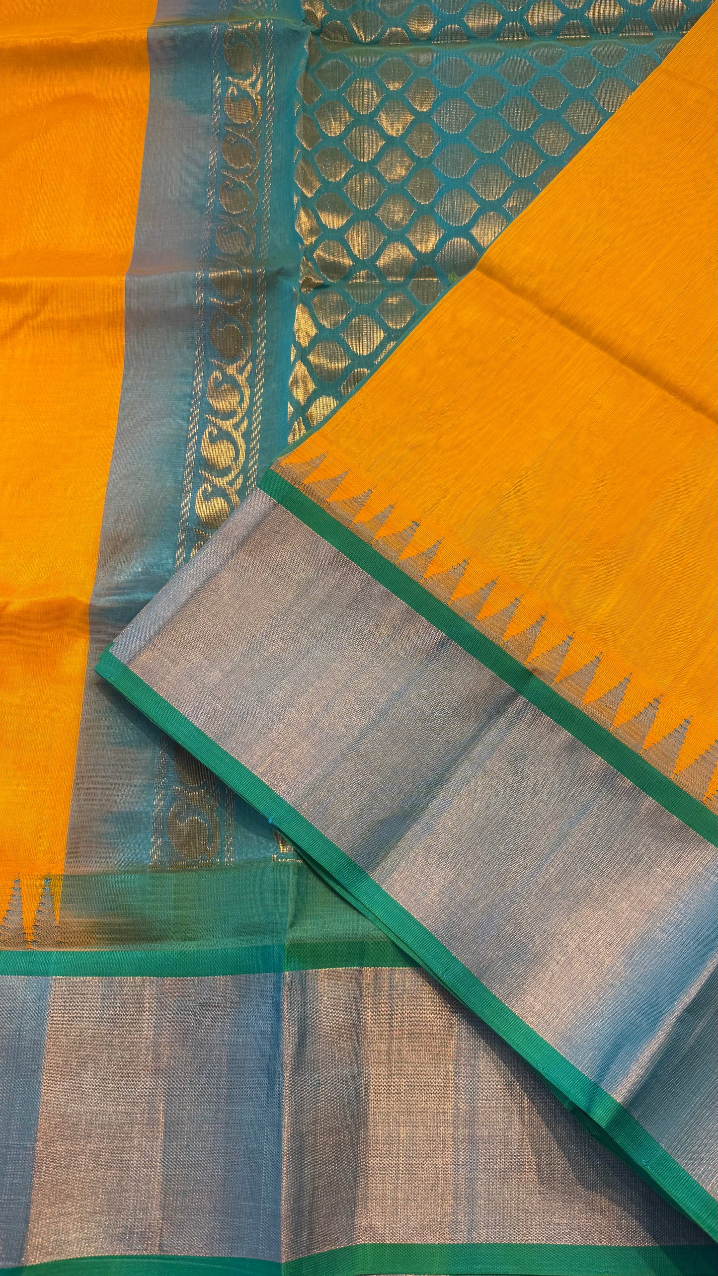 HANDLOOM KANCHIPURAM SILK COTTON (KSC213)