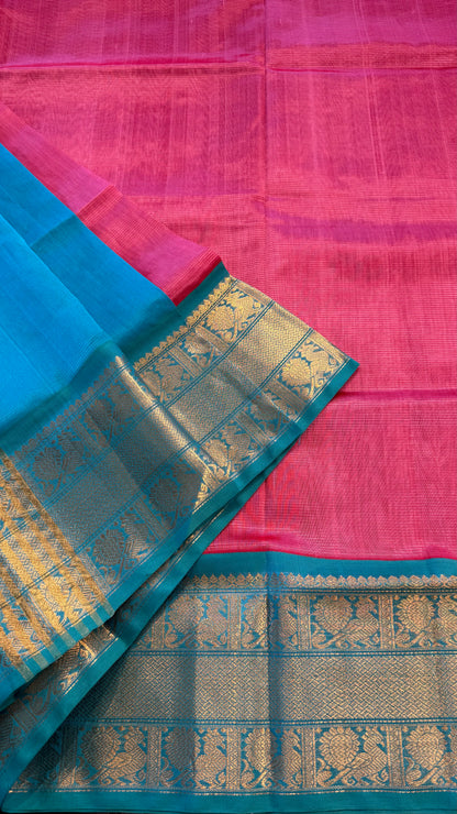 HANDLOOM KANCHIPURAM SILK COTTON (KSC242)