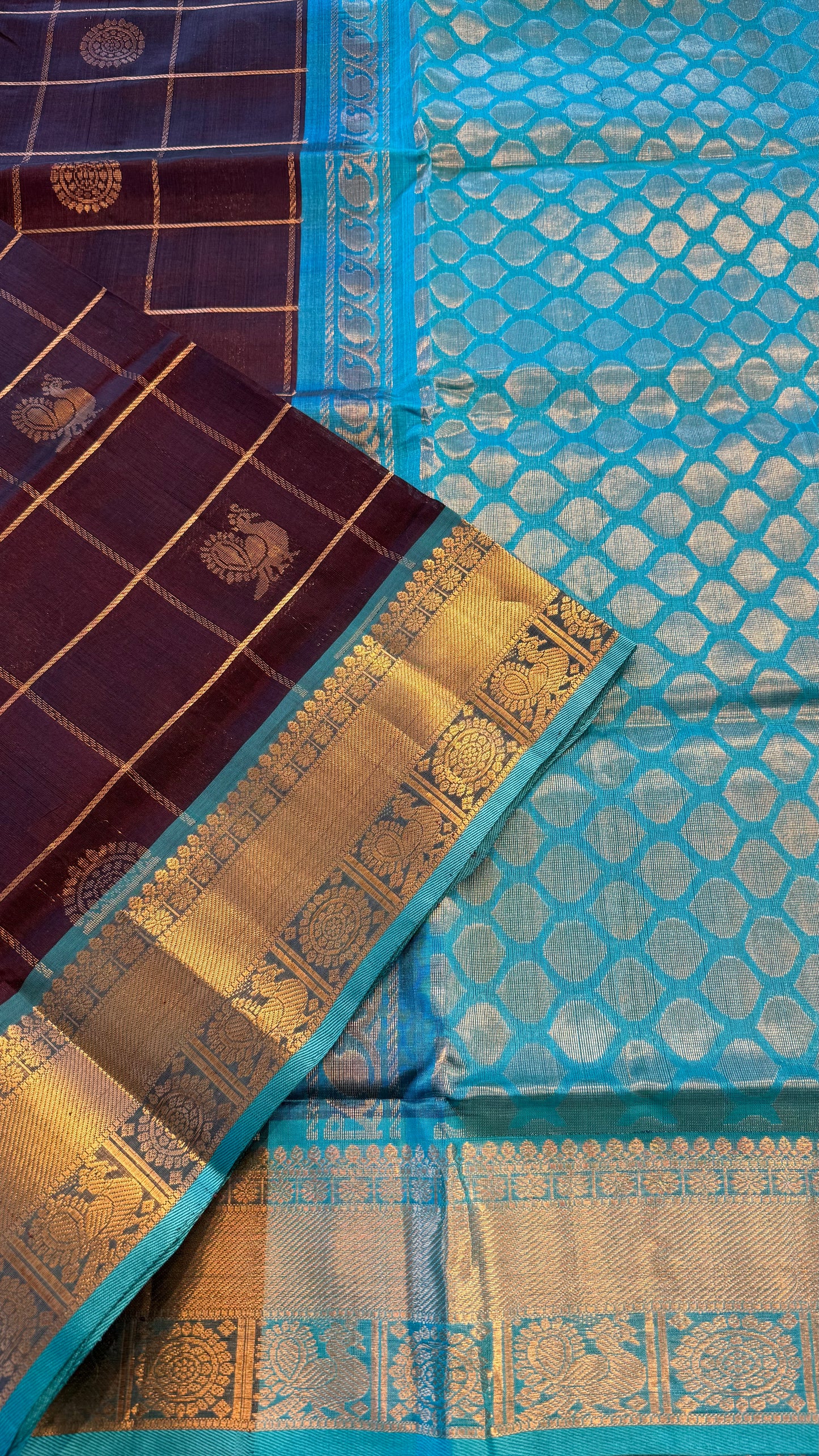 HANDLOOM KANCHIPURAM SILK COTTON (KSC265)
