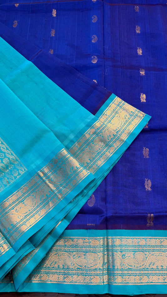 HANDLOOM KANCHIPURAM SILK COTTON (KSC232)