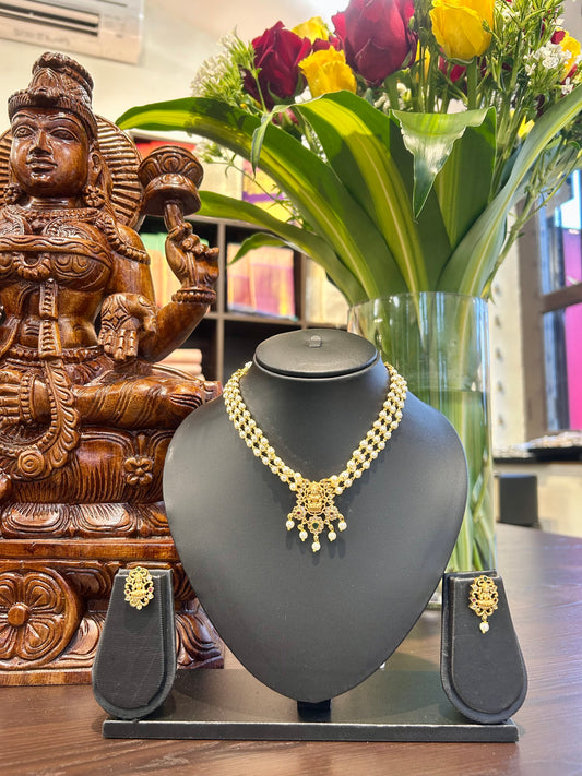 Idhika Short Necklace Jewellery Set