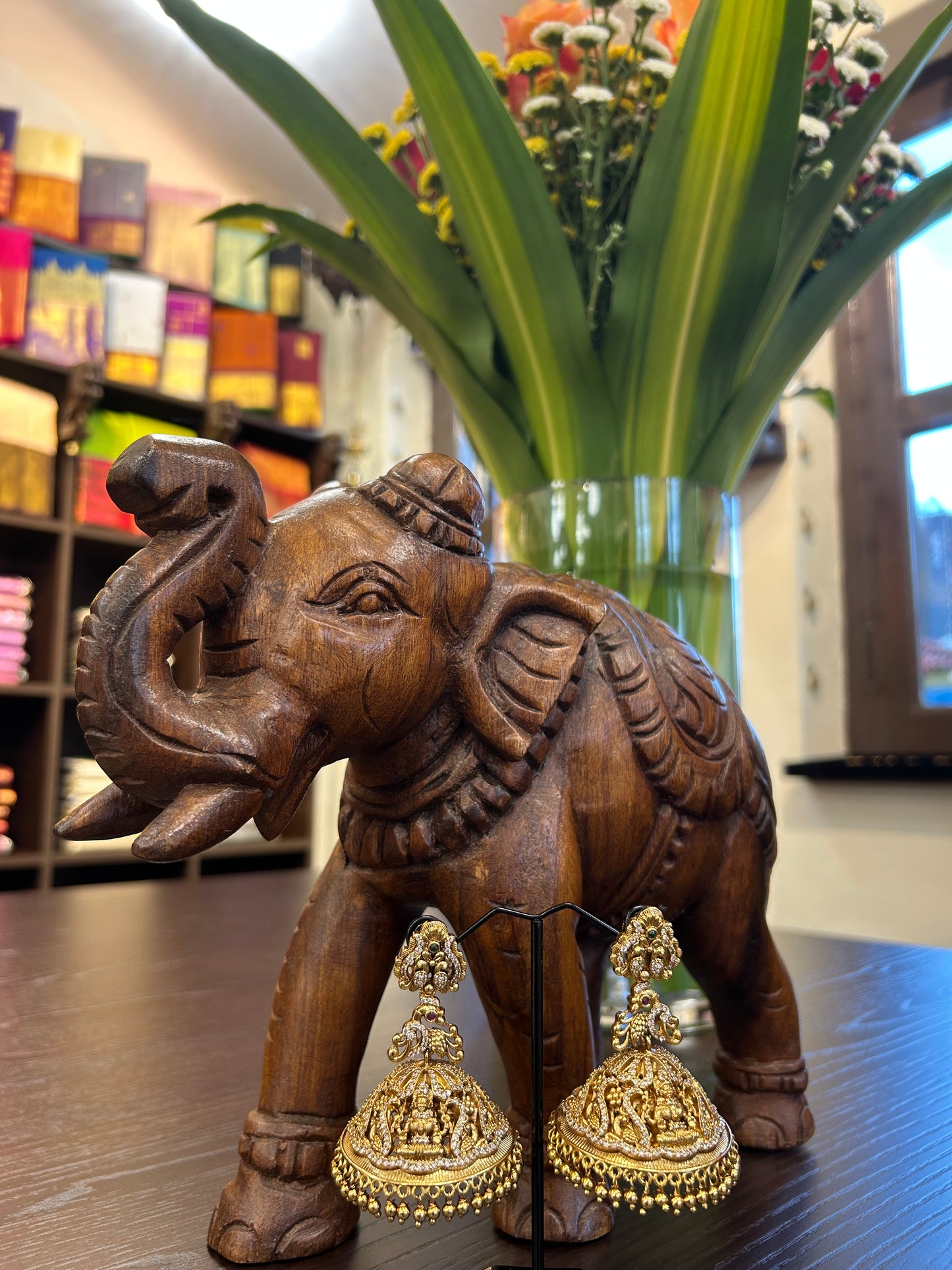 Lakshmi Peacock Jhumka