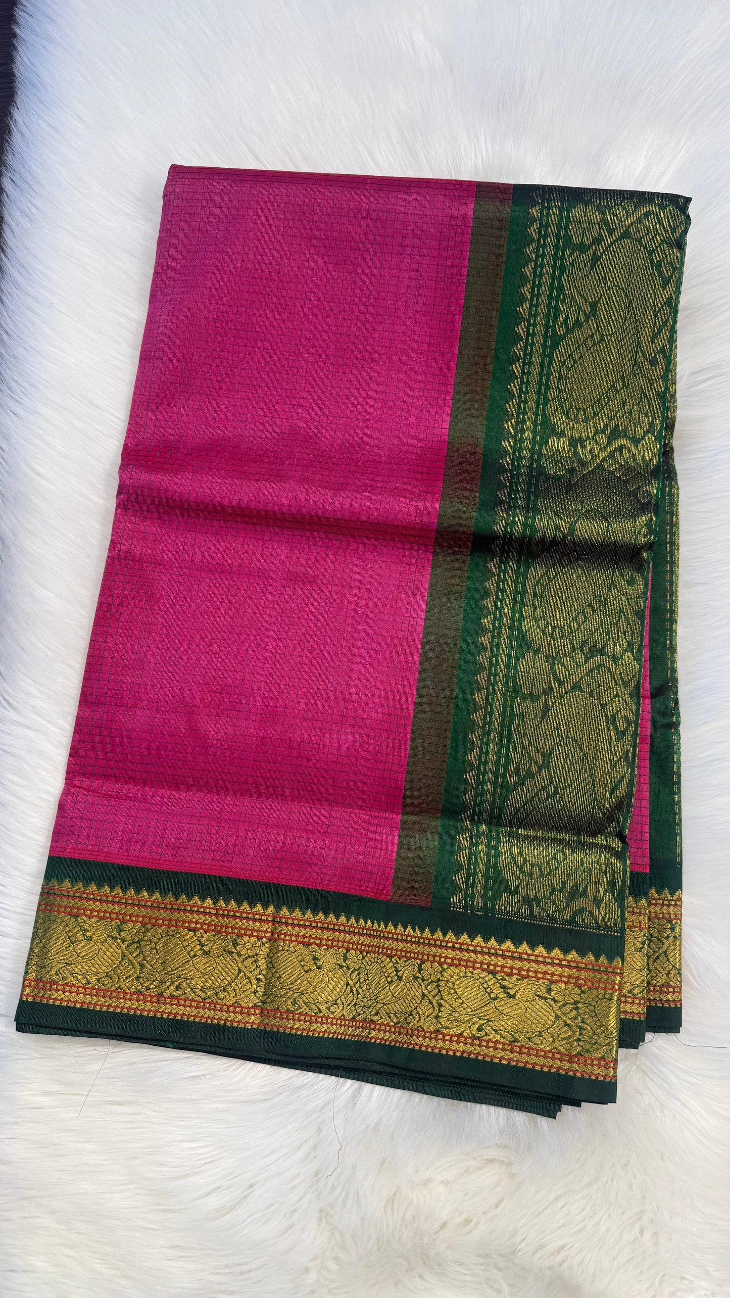 HANDLOOM KANCHIPURAM SILK COTTON (KSC168)