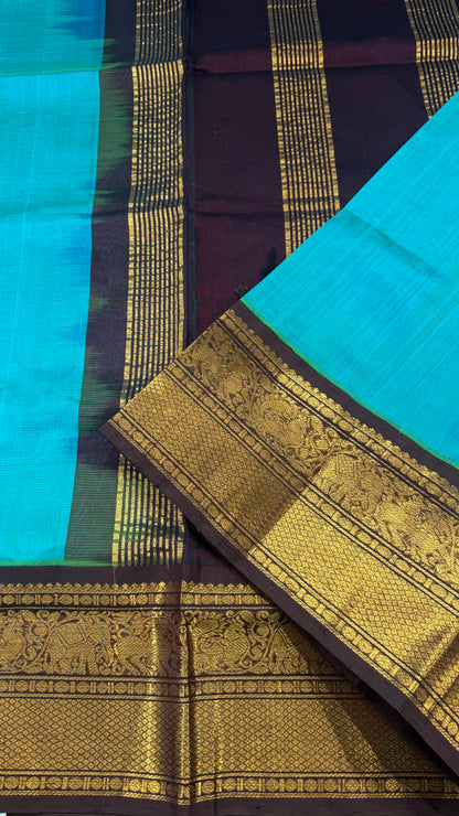 HANDLOOM KANCHIPURAM SILK COTTON (KSC244)