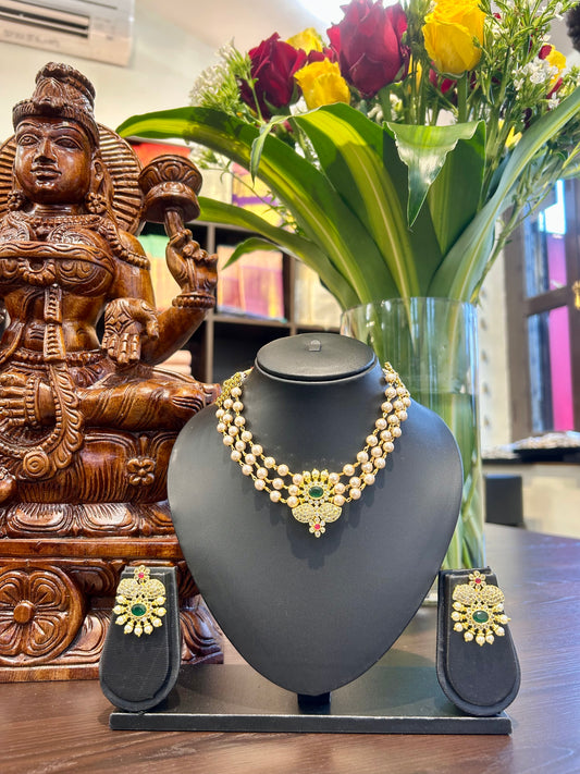 Harshika Short Necklace Jewellery Set