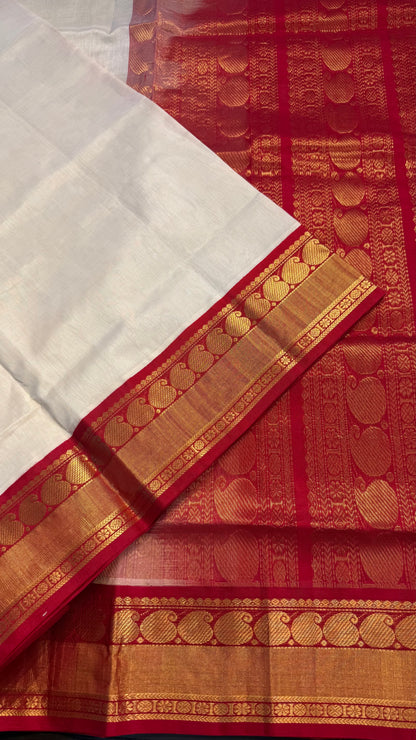 HANDLOOM KANCHIPURAM SILK COTTON (KSC188)