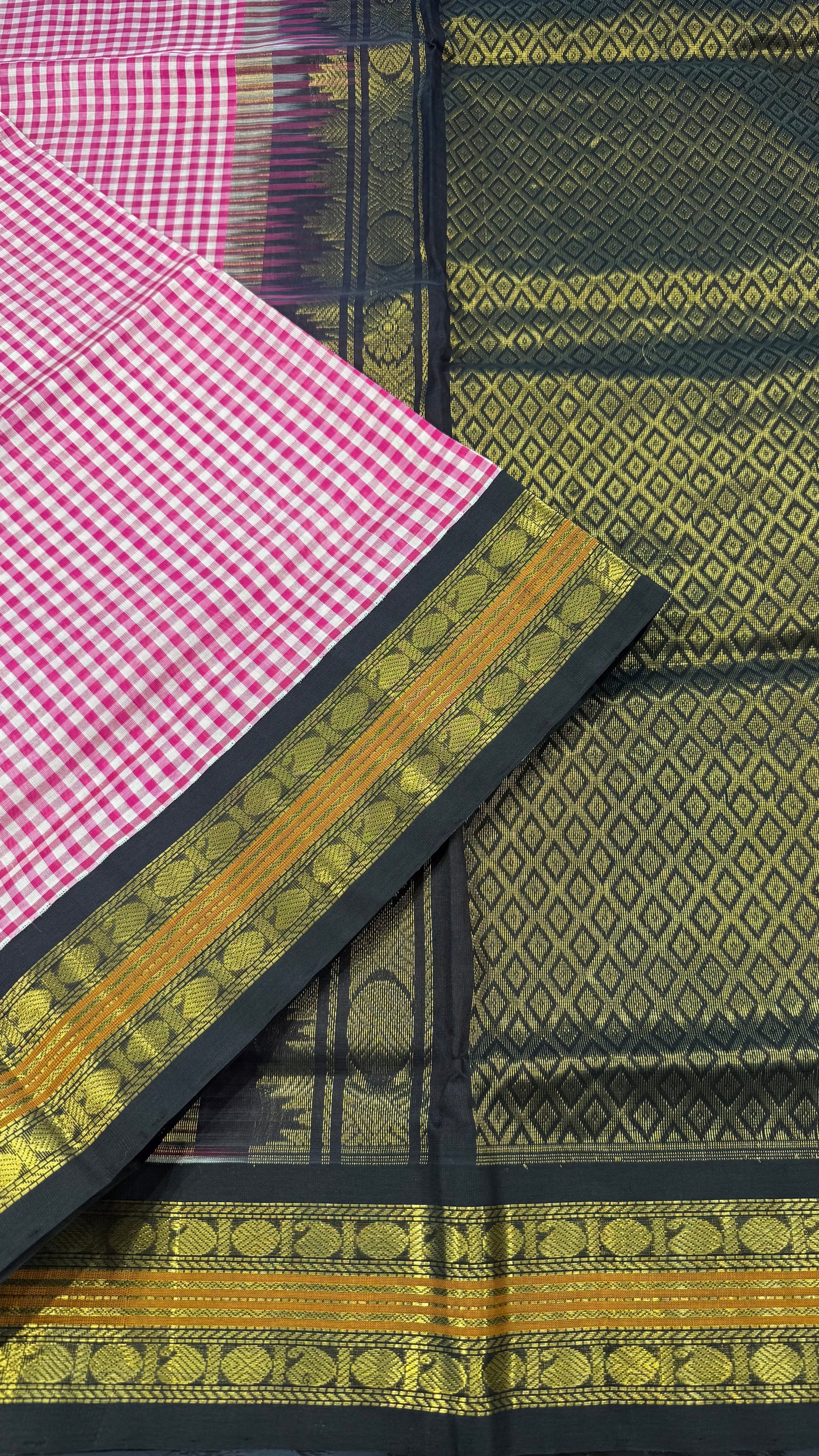 HANDLOOM KANCHIPURAM SILK COTTON (KSC249)