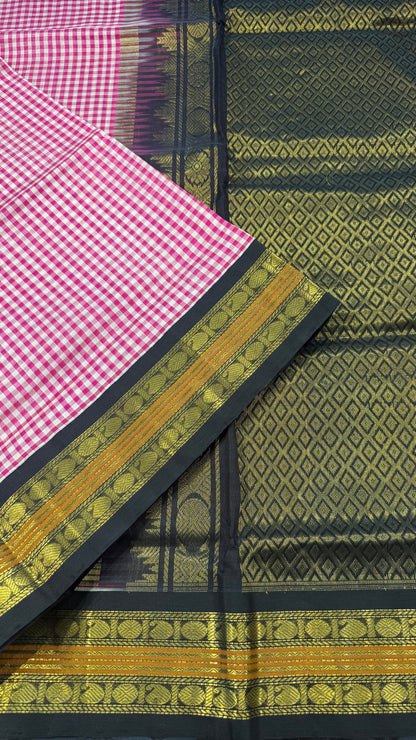 HANDLOOM KANCHIPURAM SILK COTTON (KSC249)