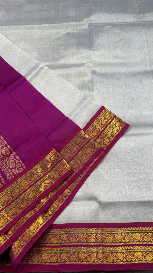 HANDLOOM KANCHIPURAM SILK COTTON (KSC169)