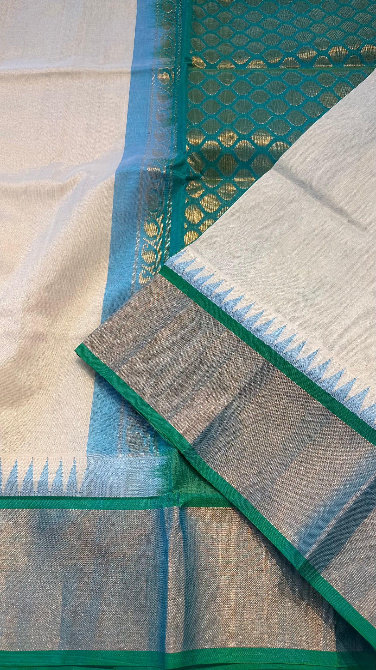 HANDLOOM KANCHIPURAM SILK COTTON (KSC212)