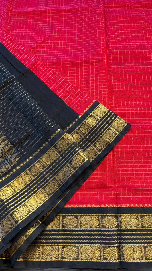 HANDLOOM KANCHIPURAM SILK COTTON (KSC258)