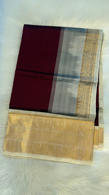 HANDLOOM KANCHIPURAM SILK COTTON (KSC241)