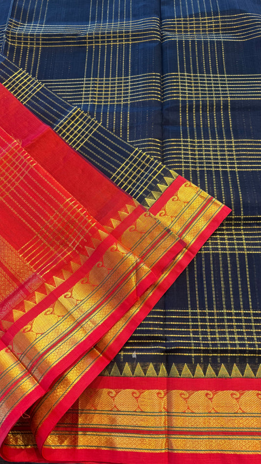 HANDLOOM KANCHIPURAM SILK COTTON (KSC278)