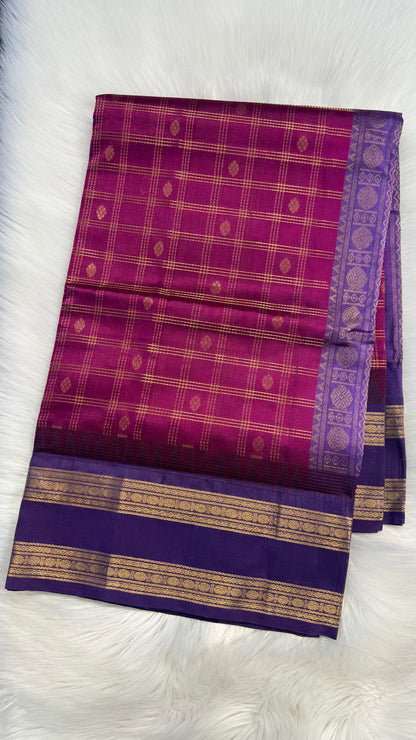 HANDLOOM KANCHIPURAM SILK COTTON (KSC189)
