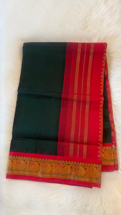HANDLOOM KANCHIPURAM SILK COTTON (KSC207)