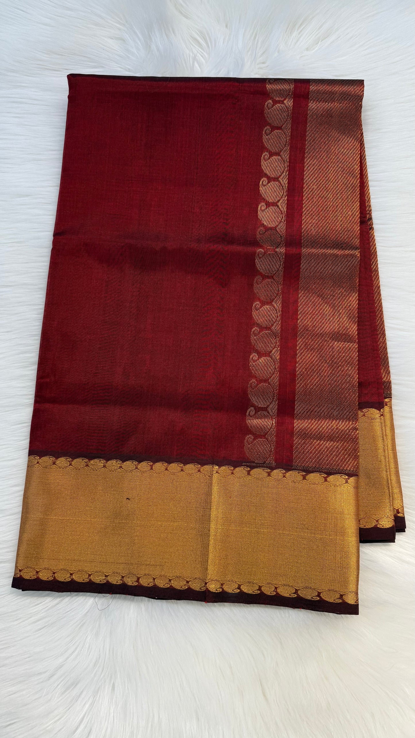 MAROON KANCHIPURAM SILK COTTON (KSC07)