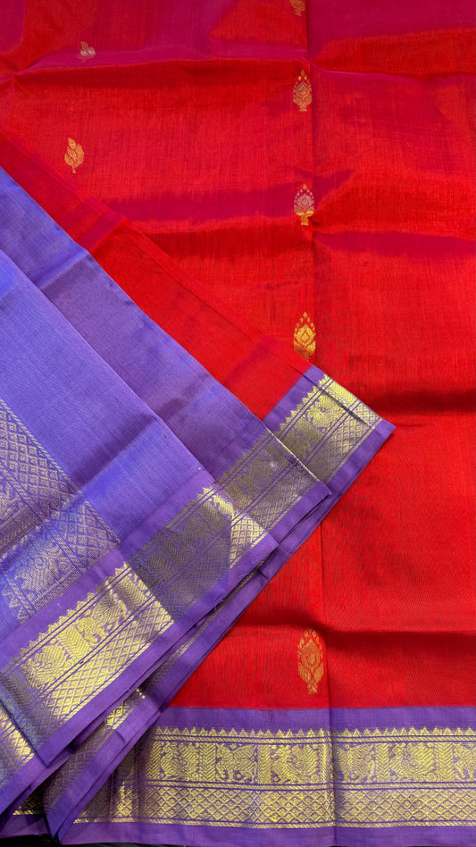 HANDLOOM KANCHIPURAM SILK COTTON (KSC214)