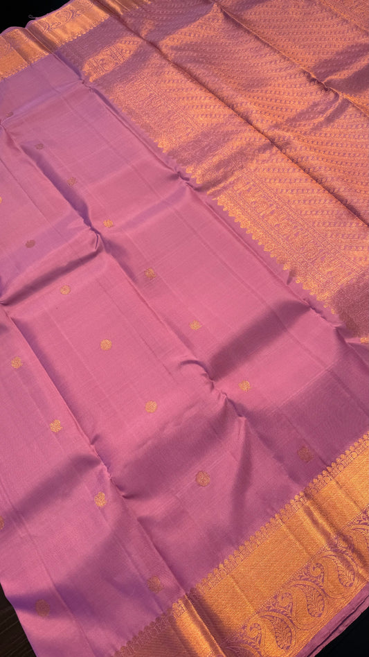 LAVENDER HANDLOOM KANCHIPURAM SILK SAREE (KSS318)