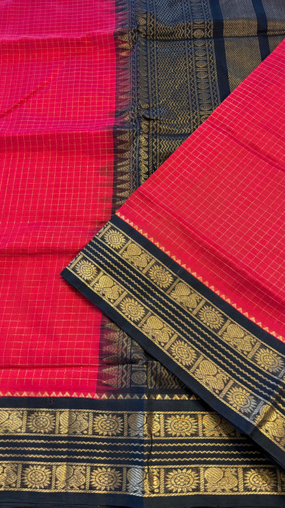 HANDLOOM KANCHIPURAM SILK COTTON (KSC258)