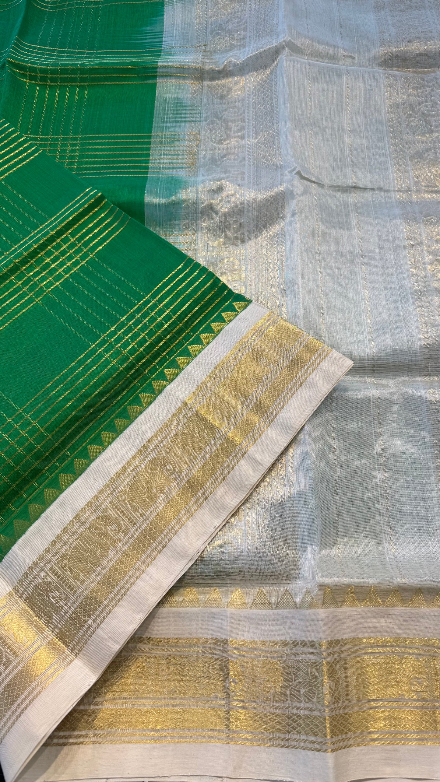 HANDLOOM KANCHIPURAM SILK COTTON (KSC274)