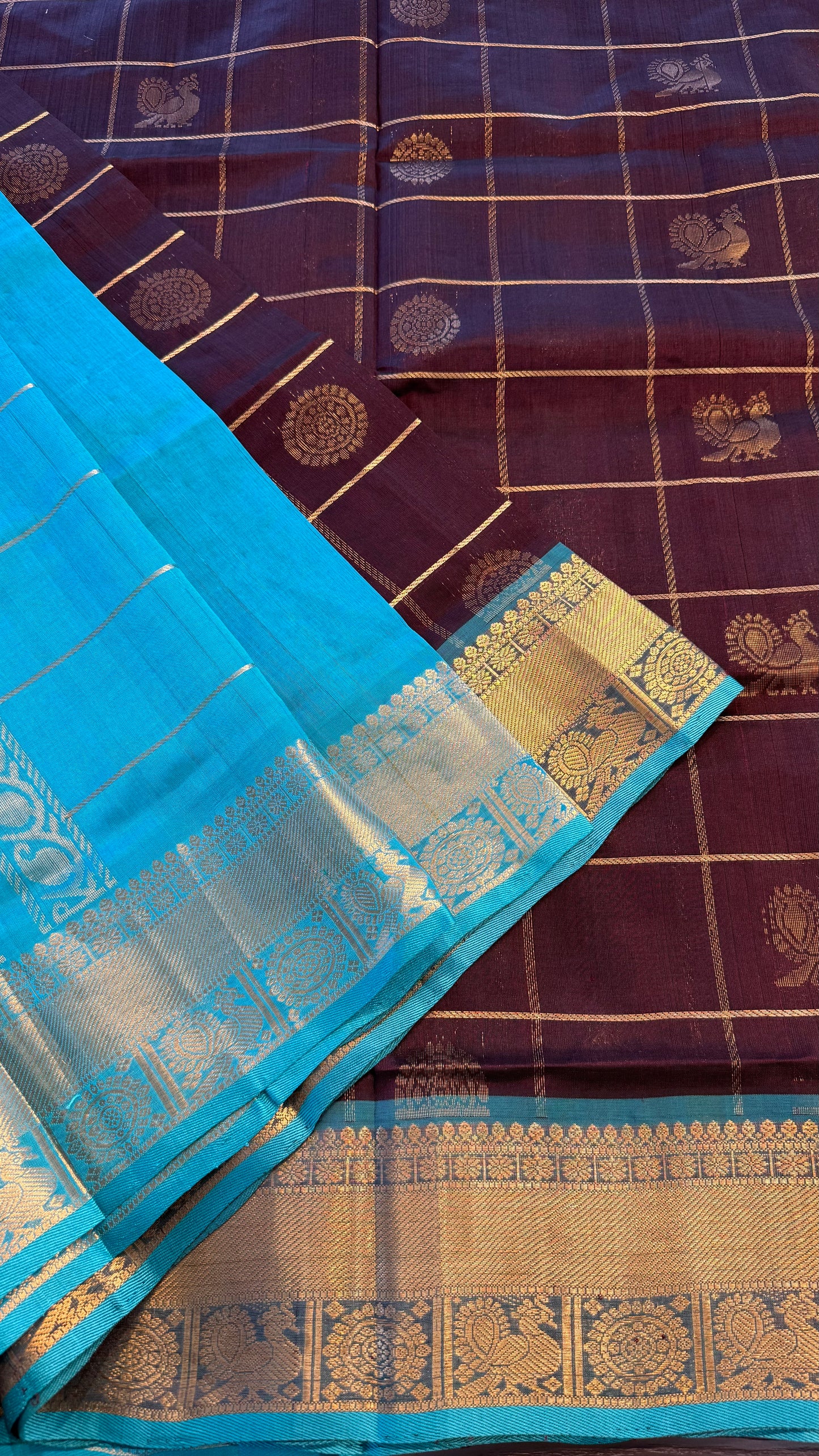 HANDLOOM KANCHIPURAM SILK COTTON (KSC265)