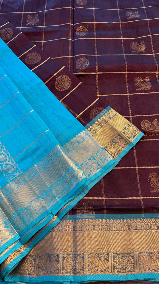 HANDLOOM KANCHIPURAM SILK COTTON (KSC265)