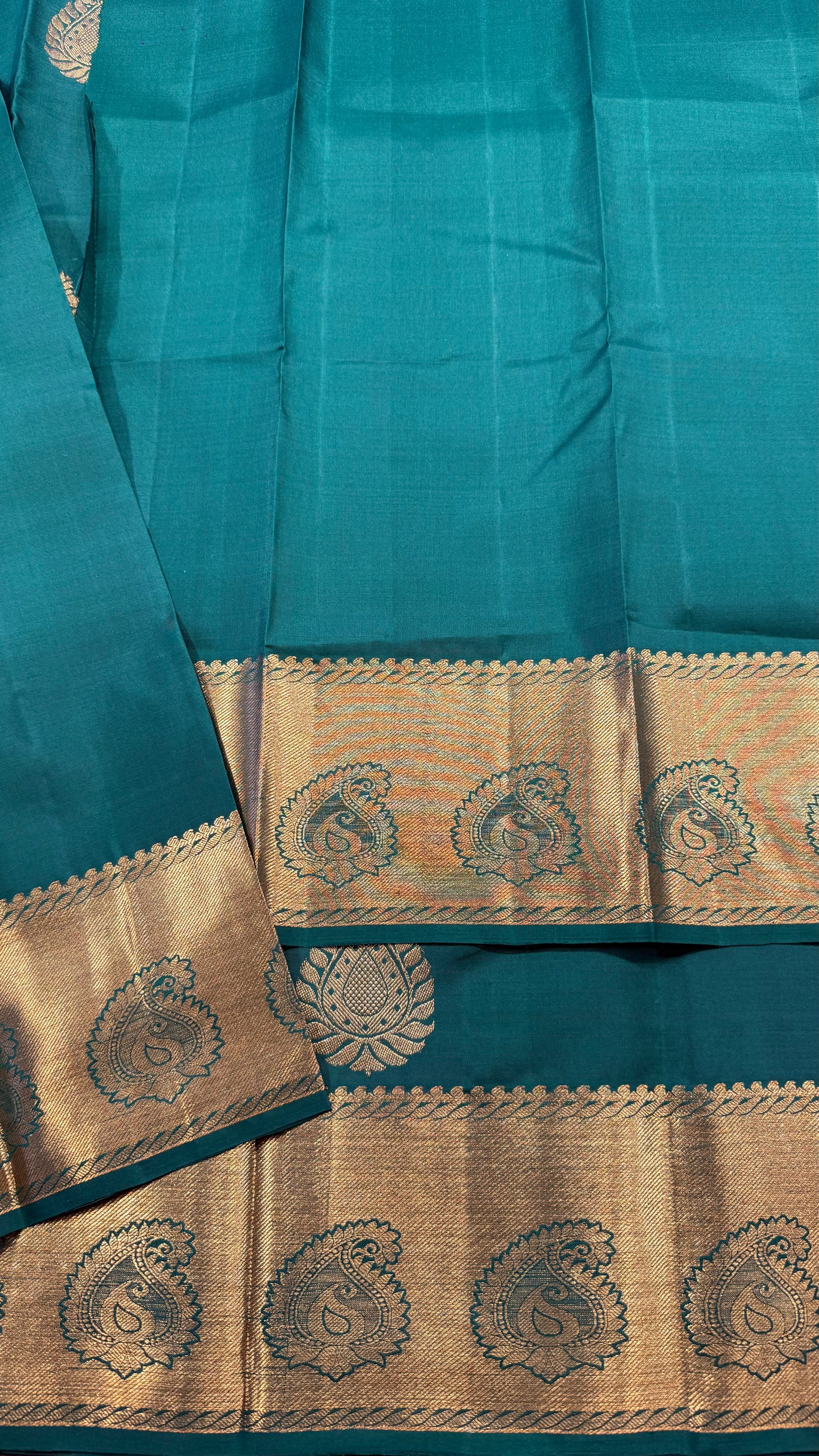 RAMA GREEN HANDLOOM KANCHIPURAM  SILK SAREE(KSS509)
