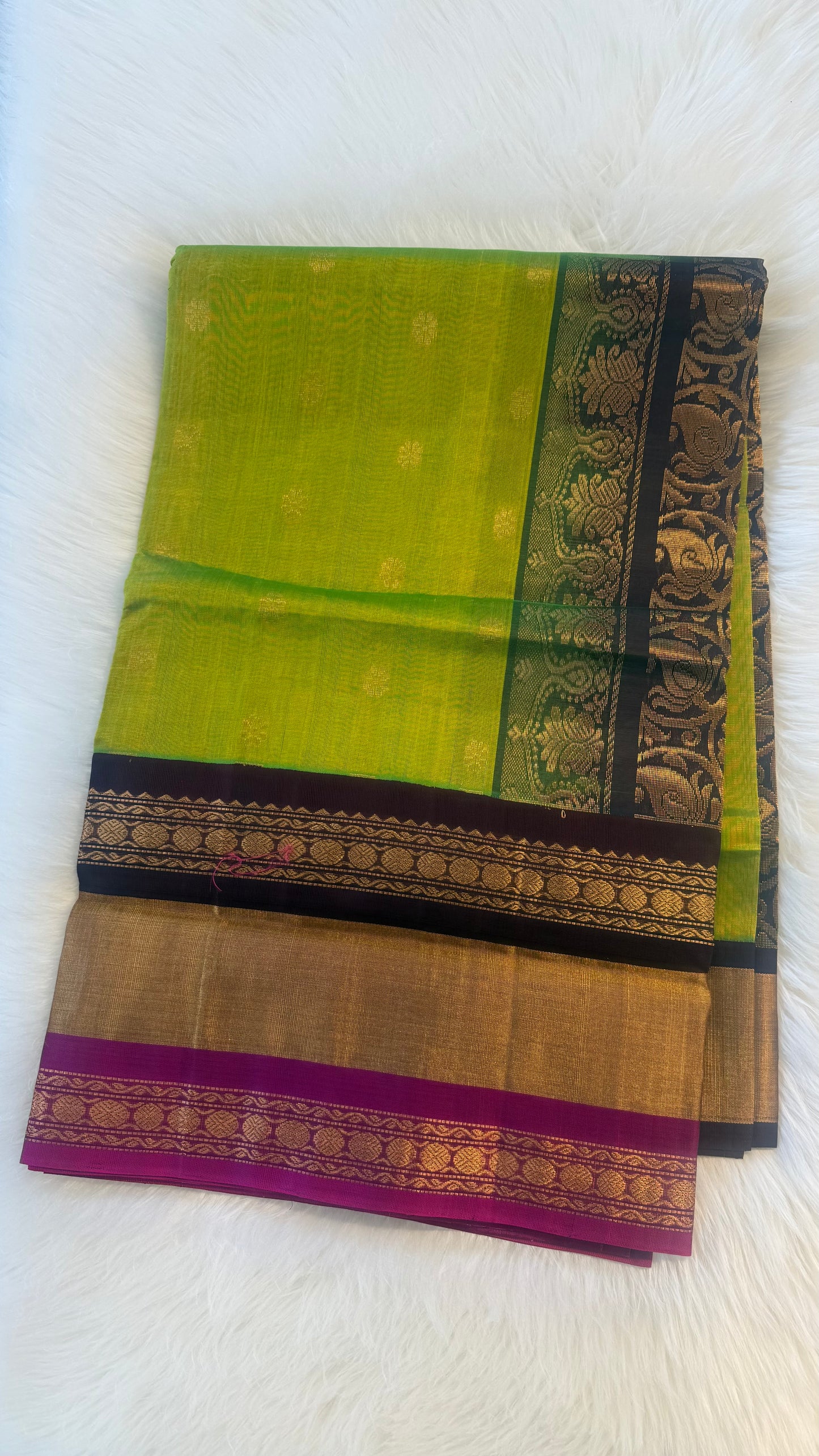 HANDLOOM KANCHIPURAM SILK COTTON (KSC270)