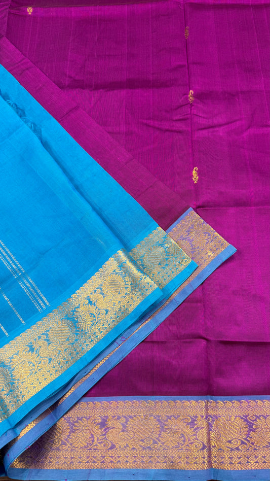 HANDLOOM KANCHIPURAM SILK COTTON (KSC193)