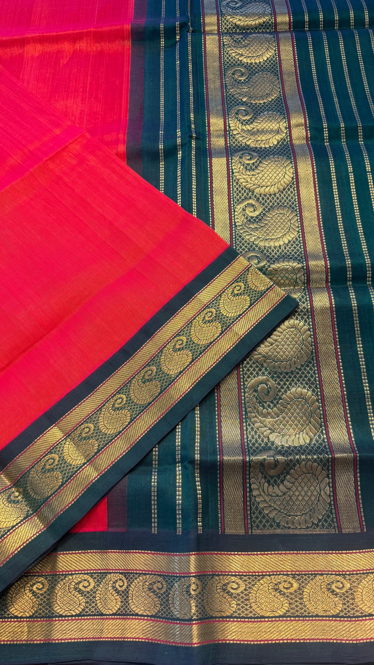 HANDLOOM KANCHIPURAM SILK COTTON (KSC202)