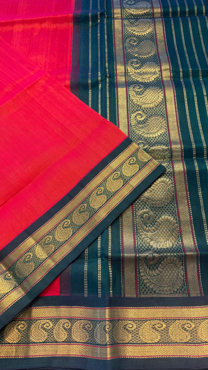 HANDLOOM KANCHIPURAM SILK COTTON (KSC202)
