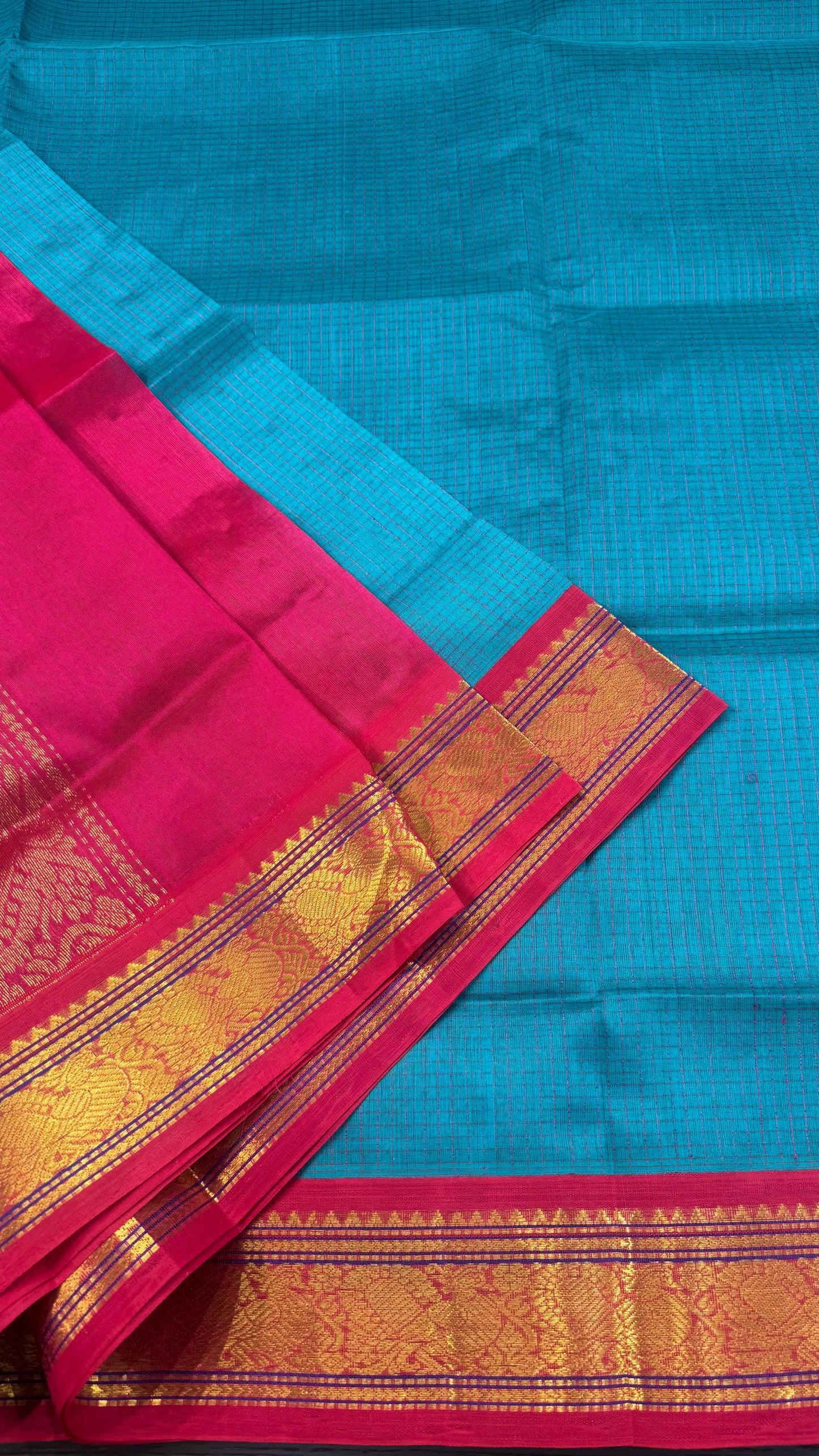 HANDLOOM KANCHIPURAM SILK COTTON (KSC261)