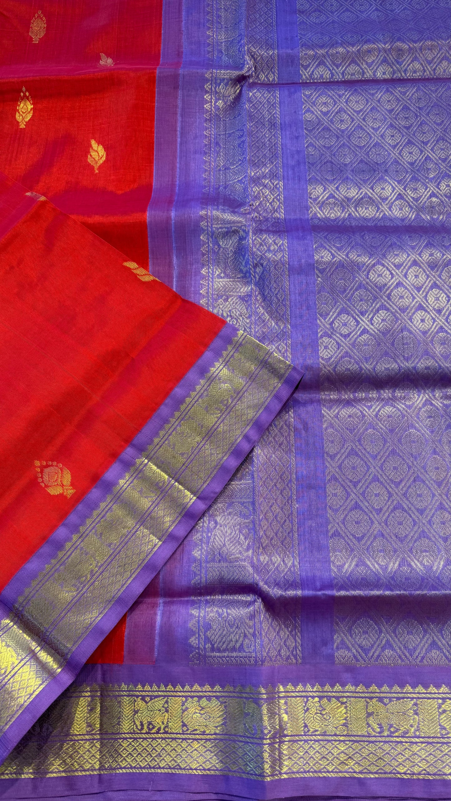 HANDLOOM KANCHIPURAM SILK COTTON (KSC214)