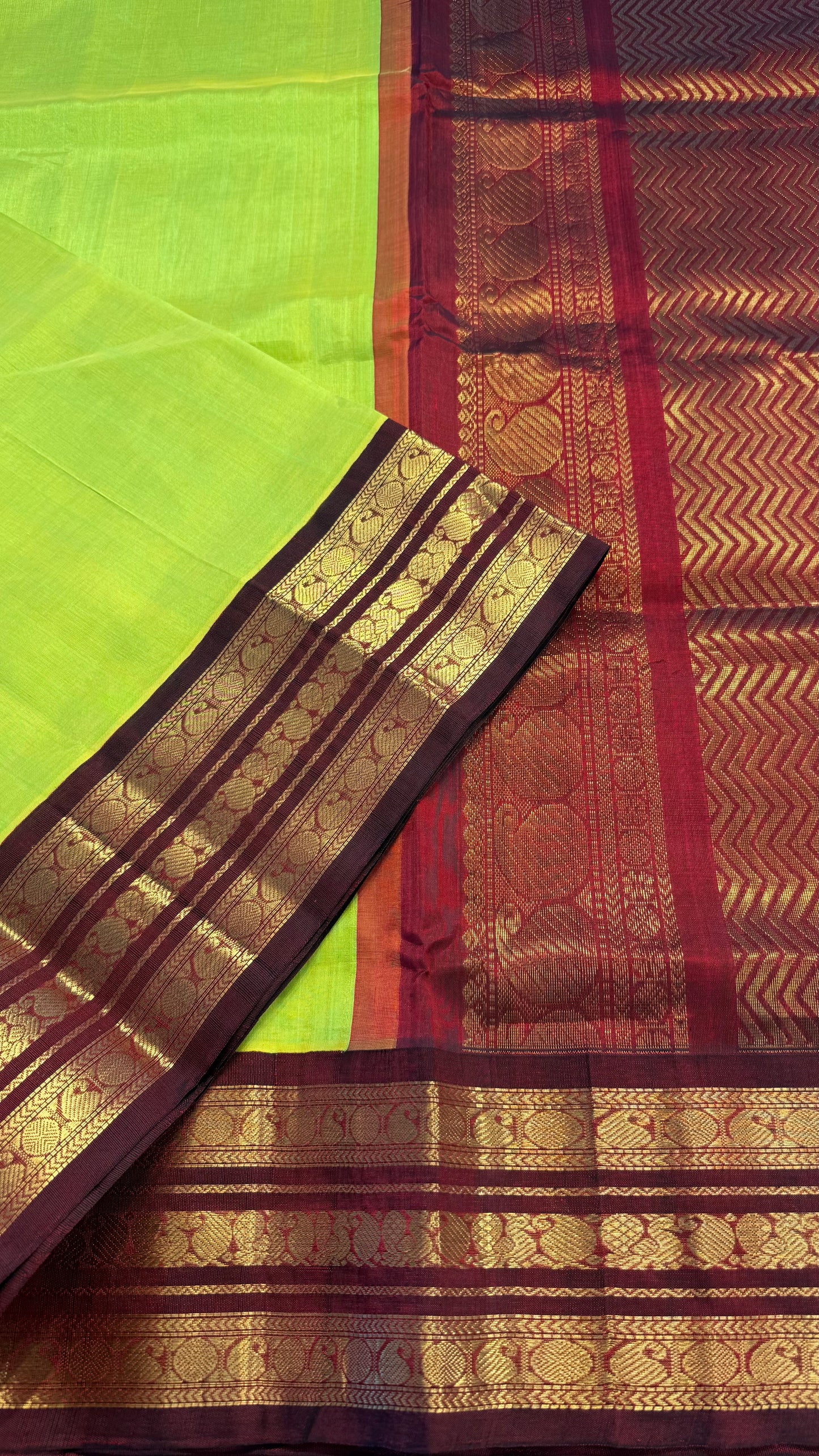 HANDLOOM KANCHIPURAM SILK COTTON (KSC158)
