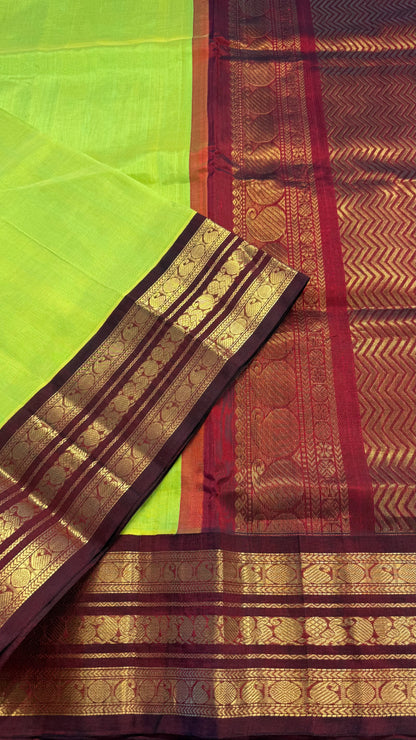 HANDLOOM KANCHIPURAM SILK COTTON (KSC158)