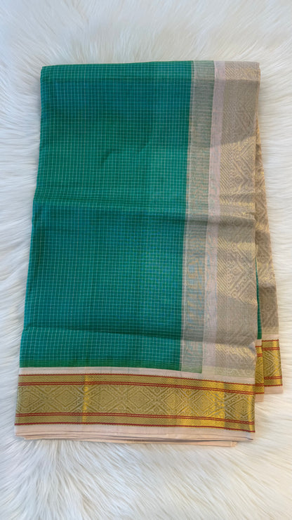 HANDLOOM KANCHIPURAM SILK COTTON (KSC260)