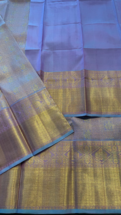 UNICORN GOLD FULL ZARI HANDLOOM KANCHIPURAM SILK SAREE (KSS310)