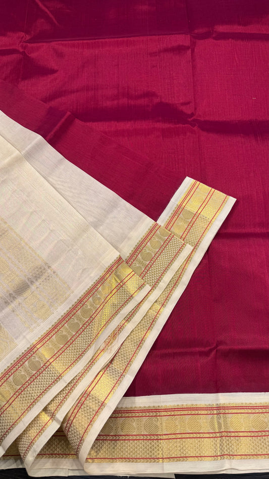 HANDLOOM KANCHIPURAM SILK COTTON (KSC170)