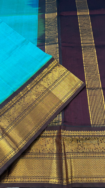 HANDLOOM KANCHIPURAM SILK COTTON (KSC244)