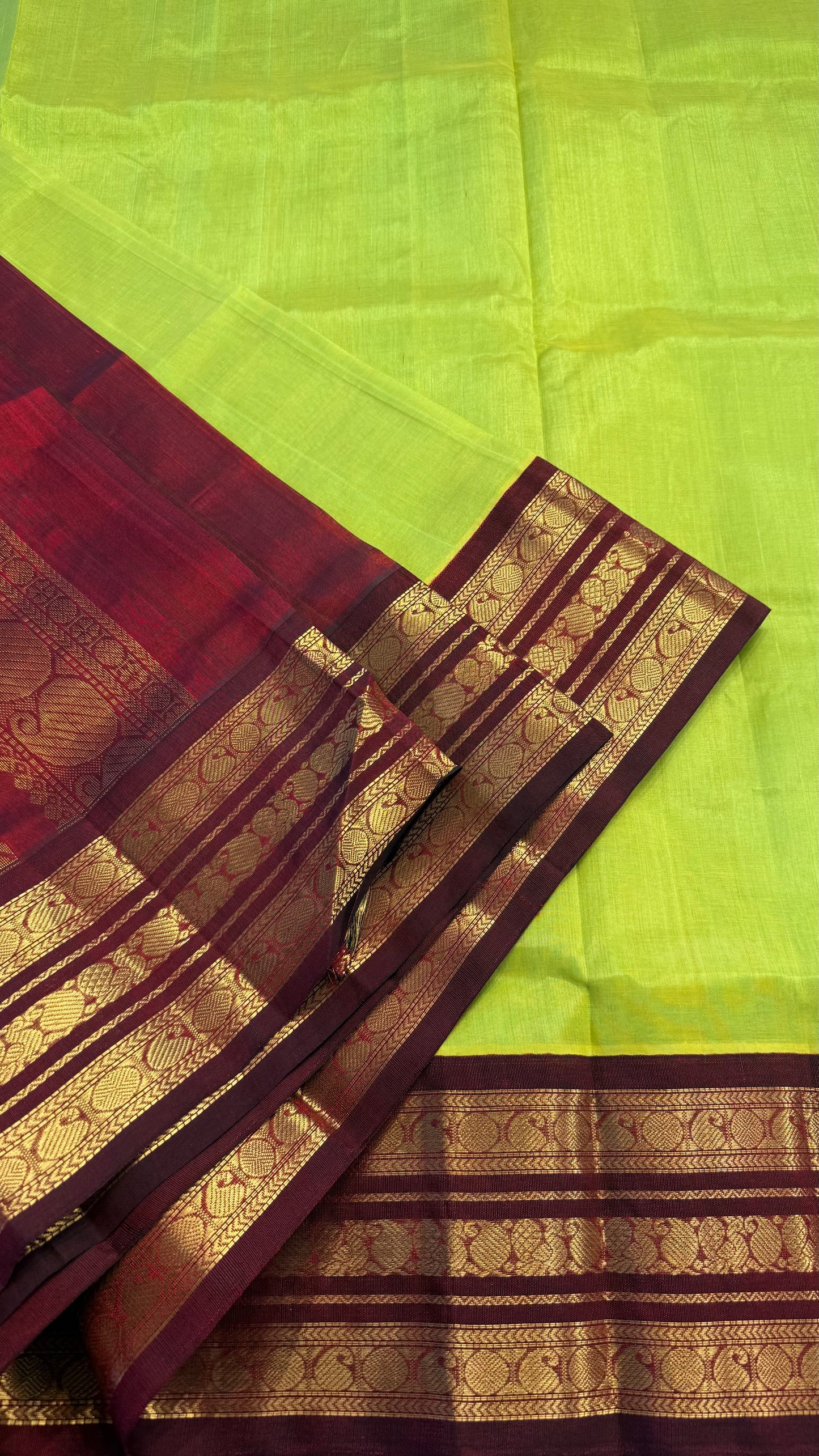 HANDLOOM KANCHIPURAM SILK COTTON (KSC158)