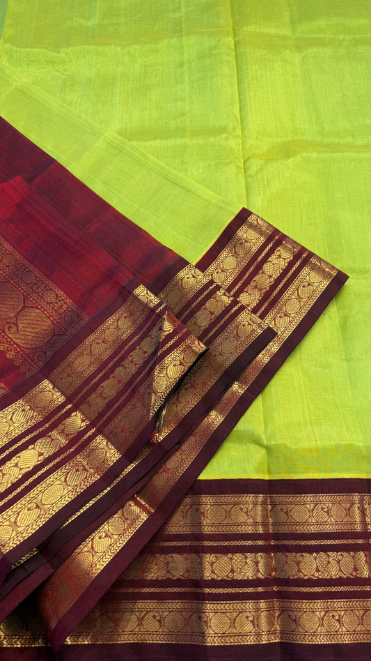 HANDLOOM KANCHIPURAM SILK COTTON (KSC158)