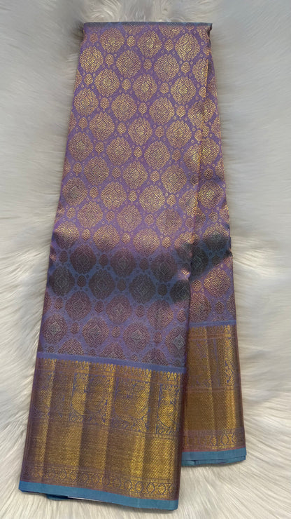 UNICORN GOLD FULL ZARI HANDLOOM KANCHIPURAM SILK SAREE (KSS309)