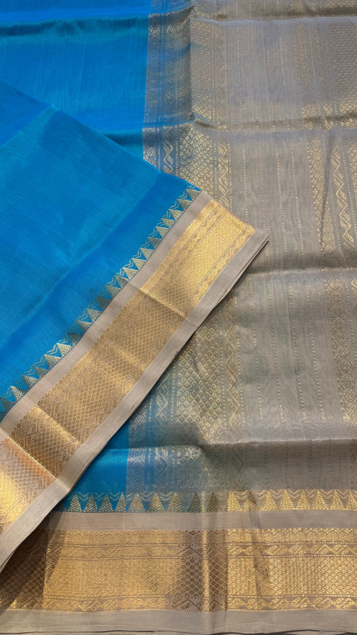 HANDLOOM KANCHIPURAM SILK COTTON (KSC286)