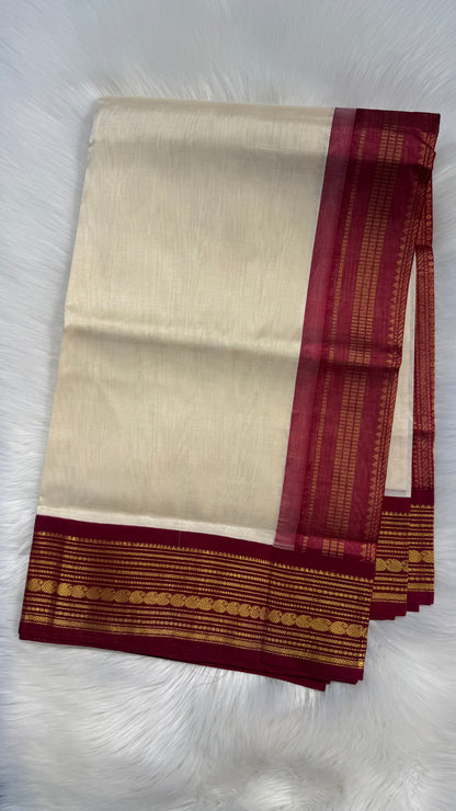 HANDLOOM KANCHIPURAM SILK COTTON (KSC190)