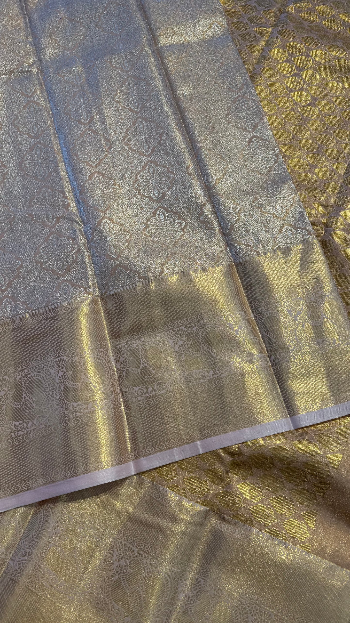 ROSE GOLD SEMI SILK KANICHIPURAM SILK SAREE (SSKS04)