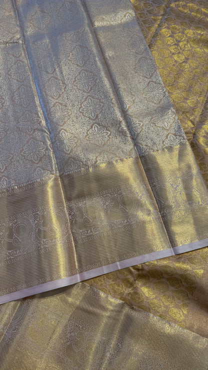 ROSE GOLD SEMI SILK KANICHIPURAM SILK SAREE (SSKS04)