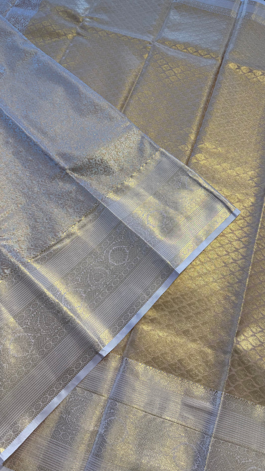 PINK PEARL SEMI SILK KANICHIPURAM SILK SAREE (SSKS12)